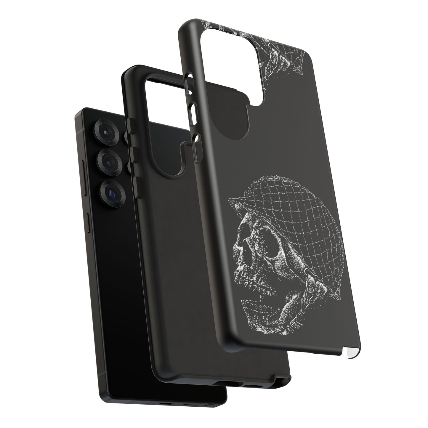 Skull Soldier Phone Case — Military Helmet Skull Tough Case
