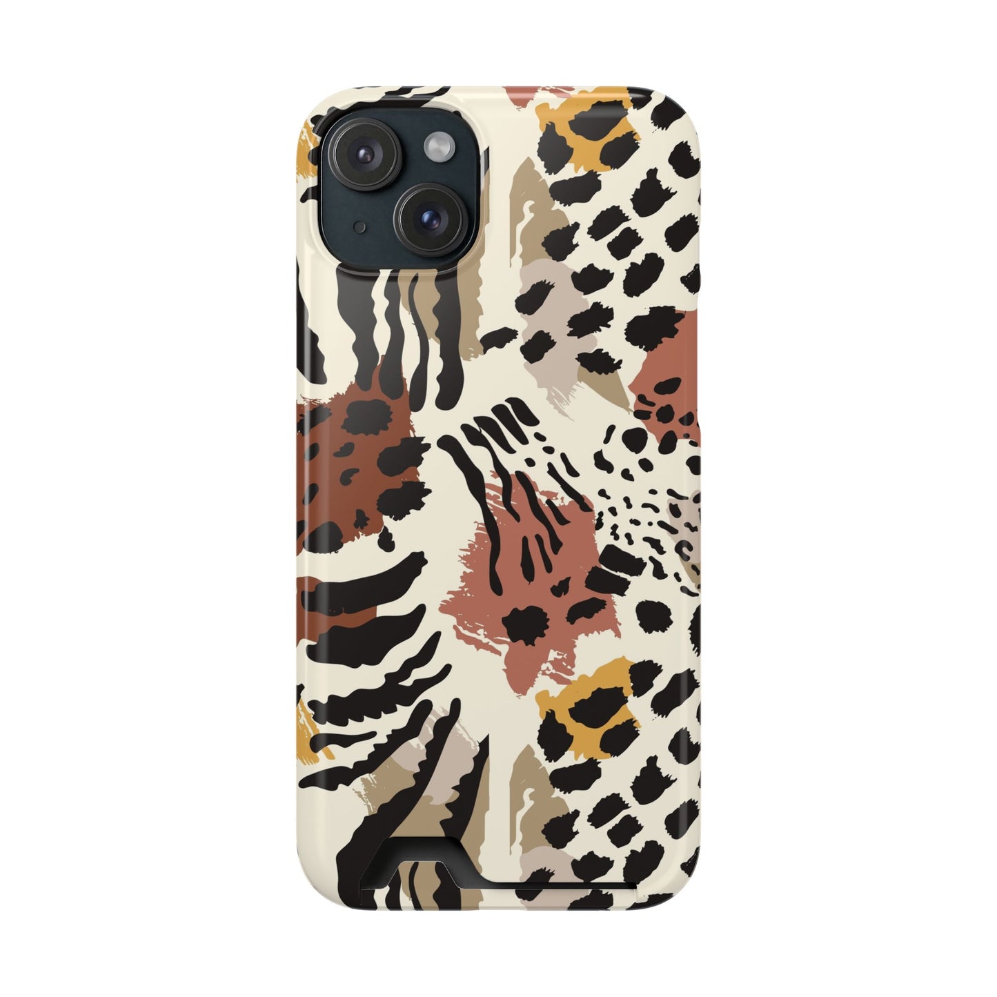 Savage Golden Leopard MagSafe Case With Card Holder