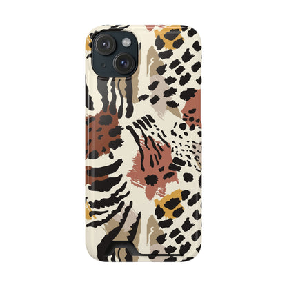 Savage Golden Leopard MagSafe Case With Card Holder