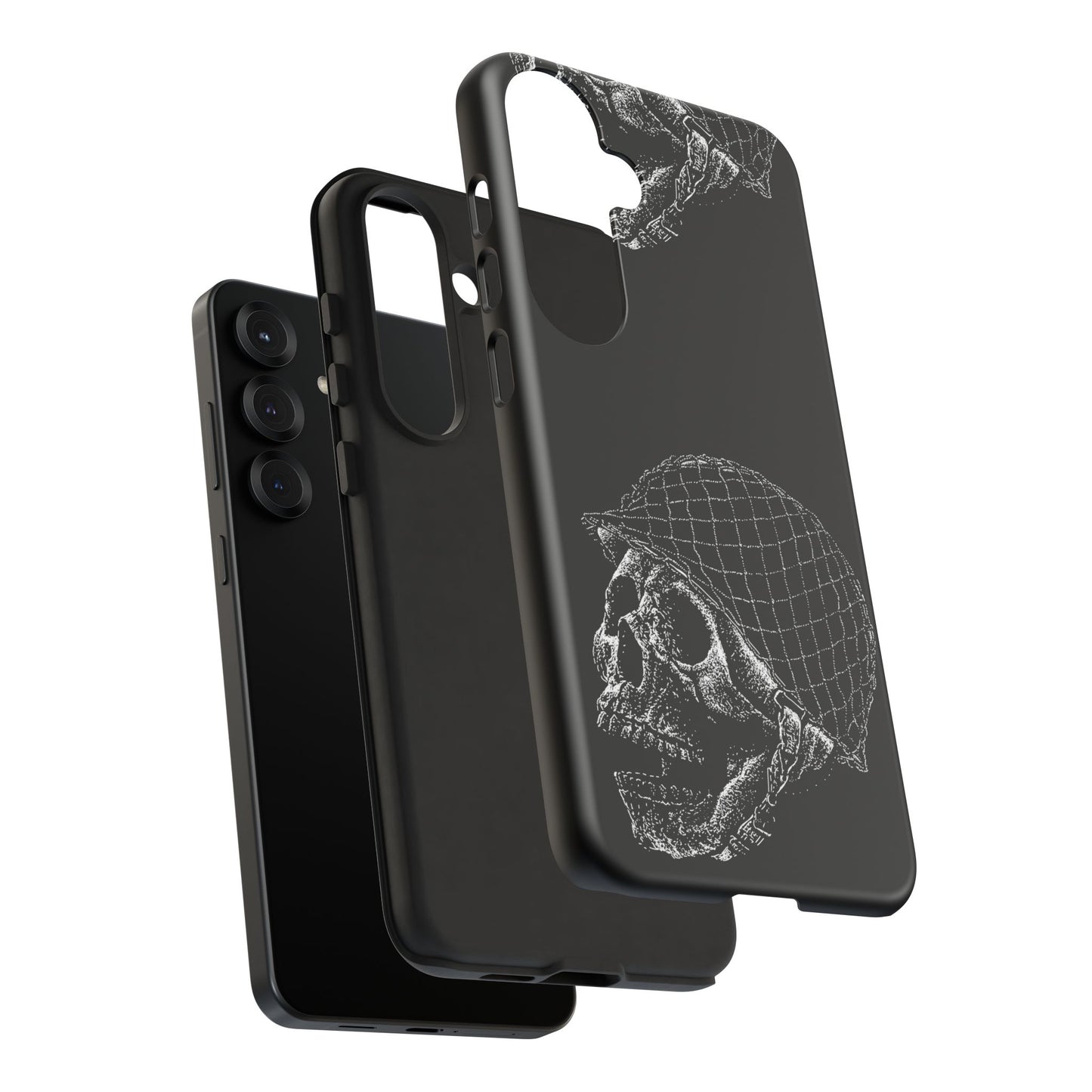 Skull Soldier Phone Case — Military Helmet Skull Tough Case
