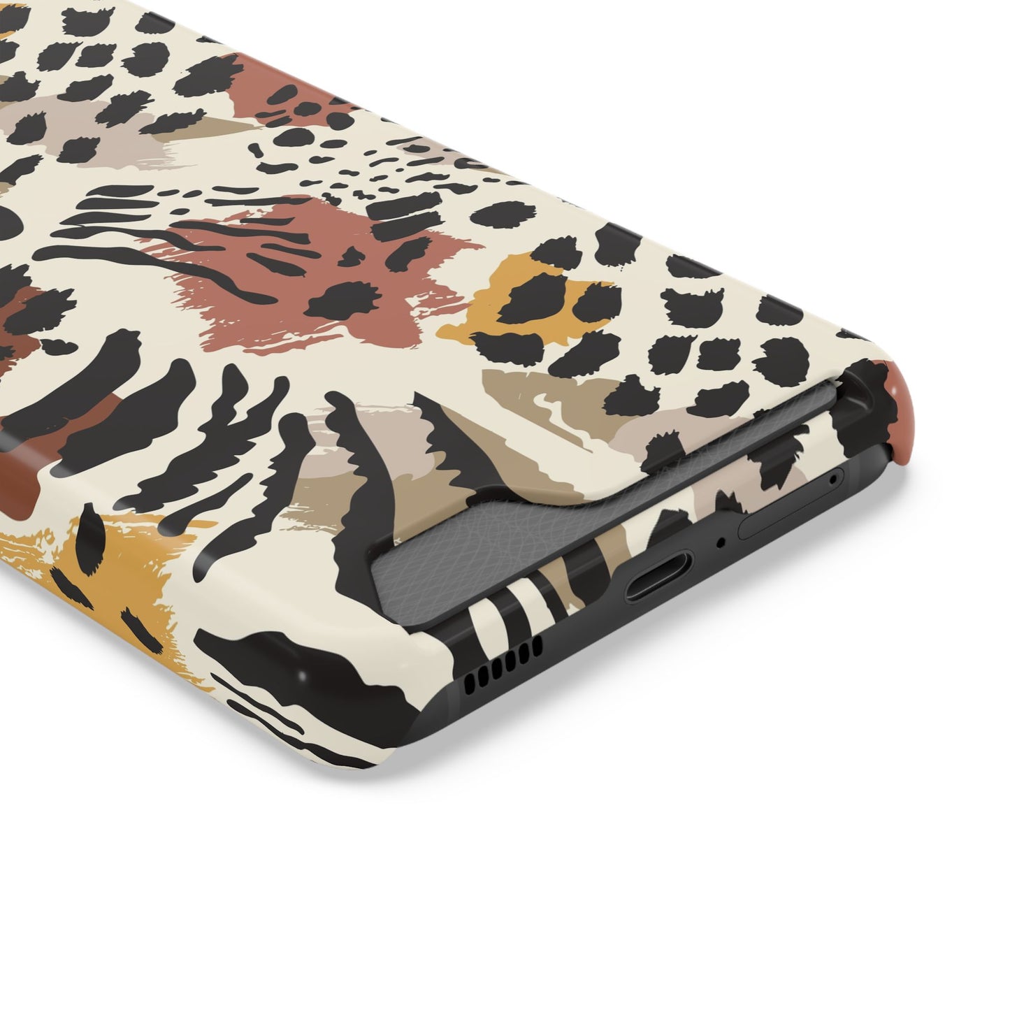 Savage Golden Leopard MagSafe Case With Card Holder