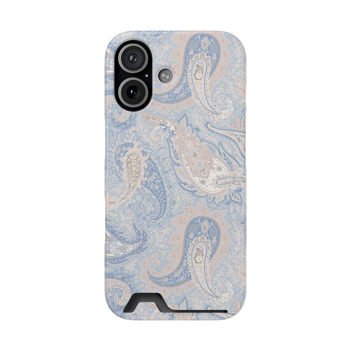 Premium Paisley MagSafe Cardholder Case — Slim Protective Wallet Cover