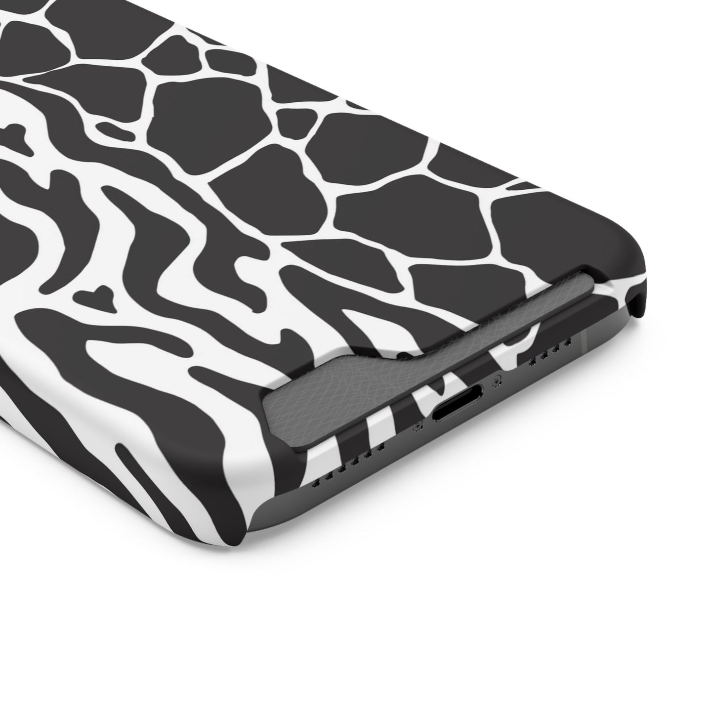 Animal Print Phone Case — Zebra & Giraffe Edition with Card Holder — Slim, Stylish, MagSafe