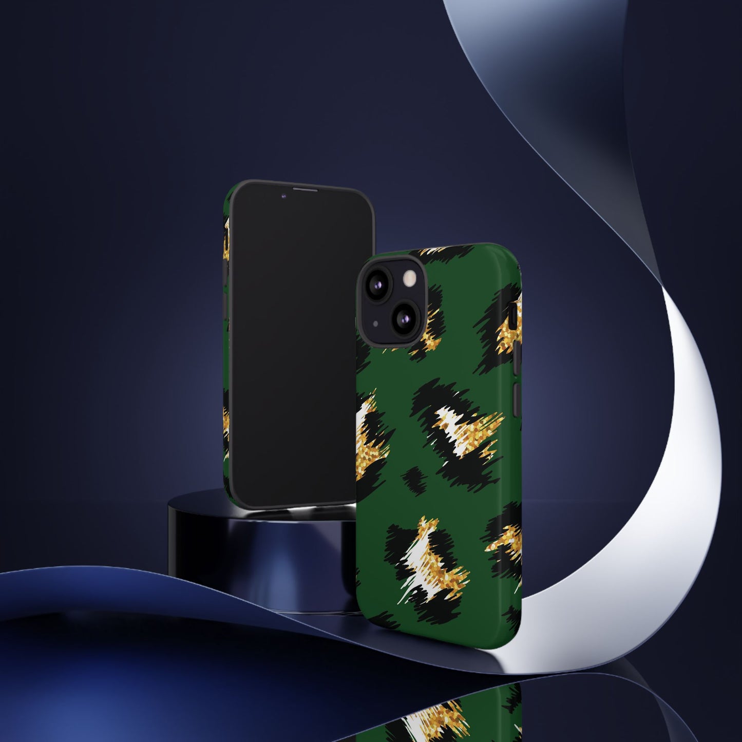 Green Leopard Print Phone Case – Tough Protective iPhone Cover