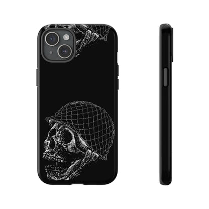Skull Soldier Phone Case — Military Helmet Skull Tough Case