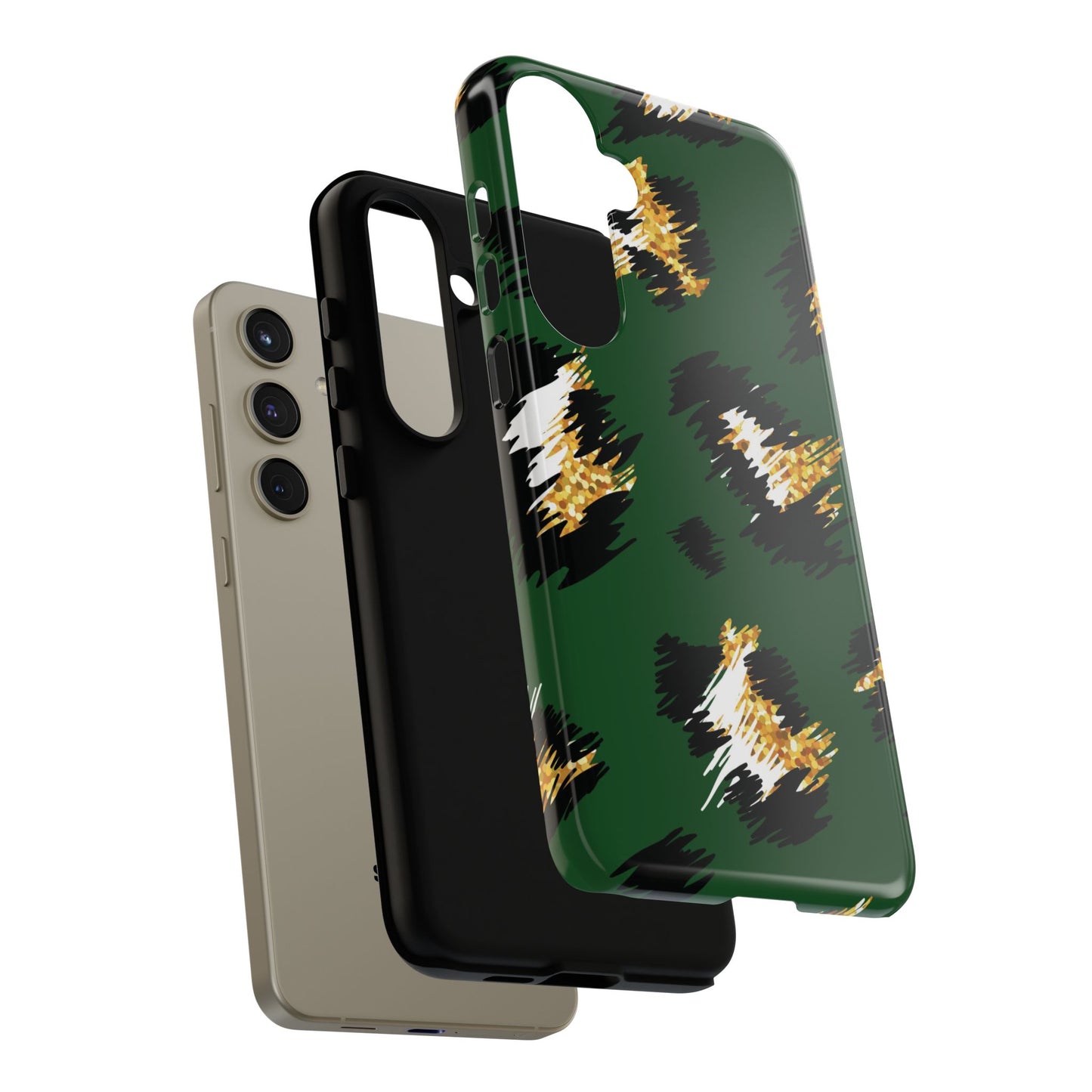 Green Leopard Print Phone Case – Tough Protective iPhone Cover