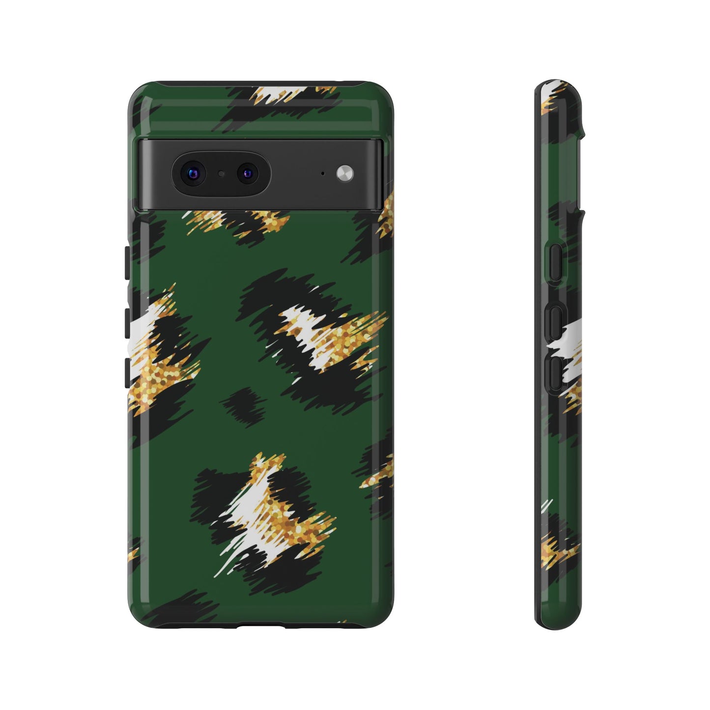 Green Leopard Print Phone Case – Tough Protective iPhone Cover