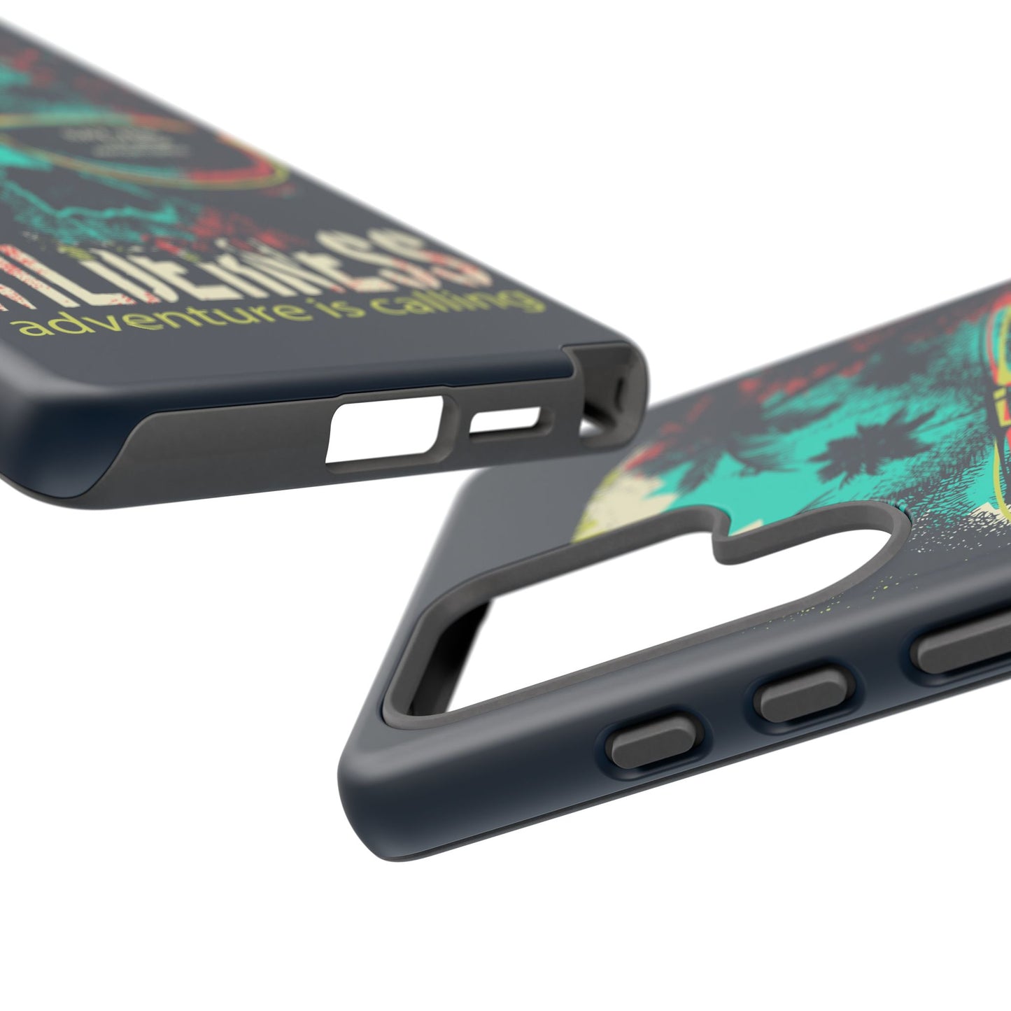 Wilderness Adventure Phone Case — 'Adventure Is Calling' Skull Sunglasses Design