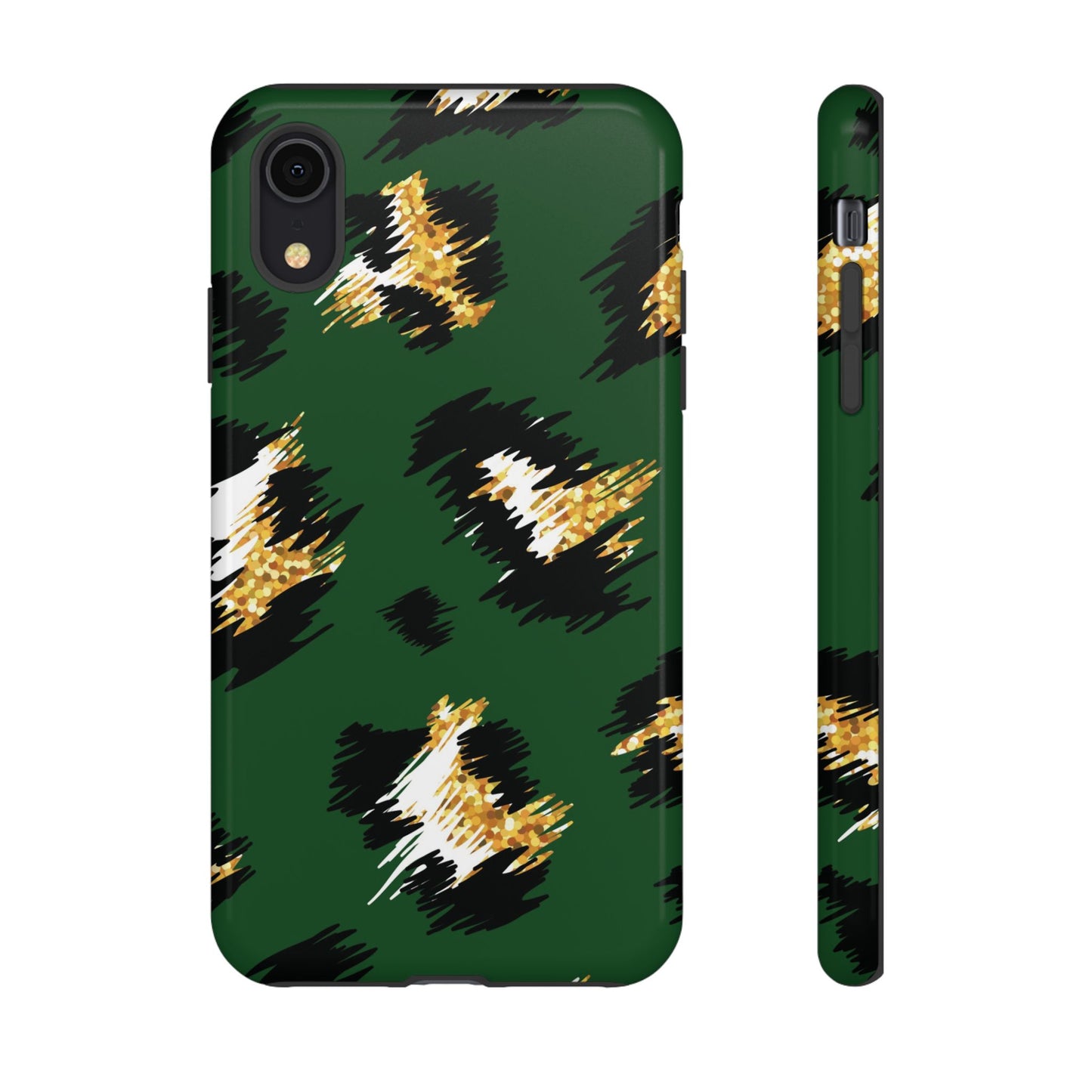 Green Leopard Print Phone Case – Tough Protective iPhone Cover