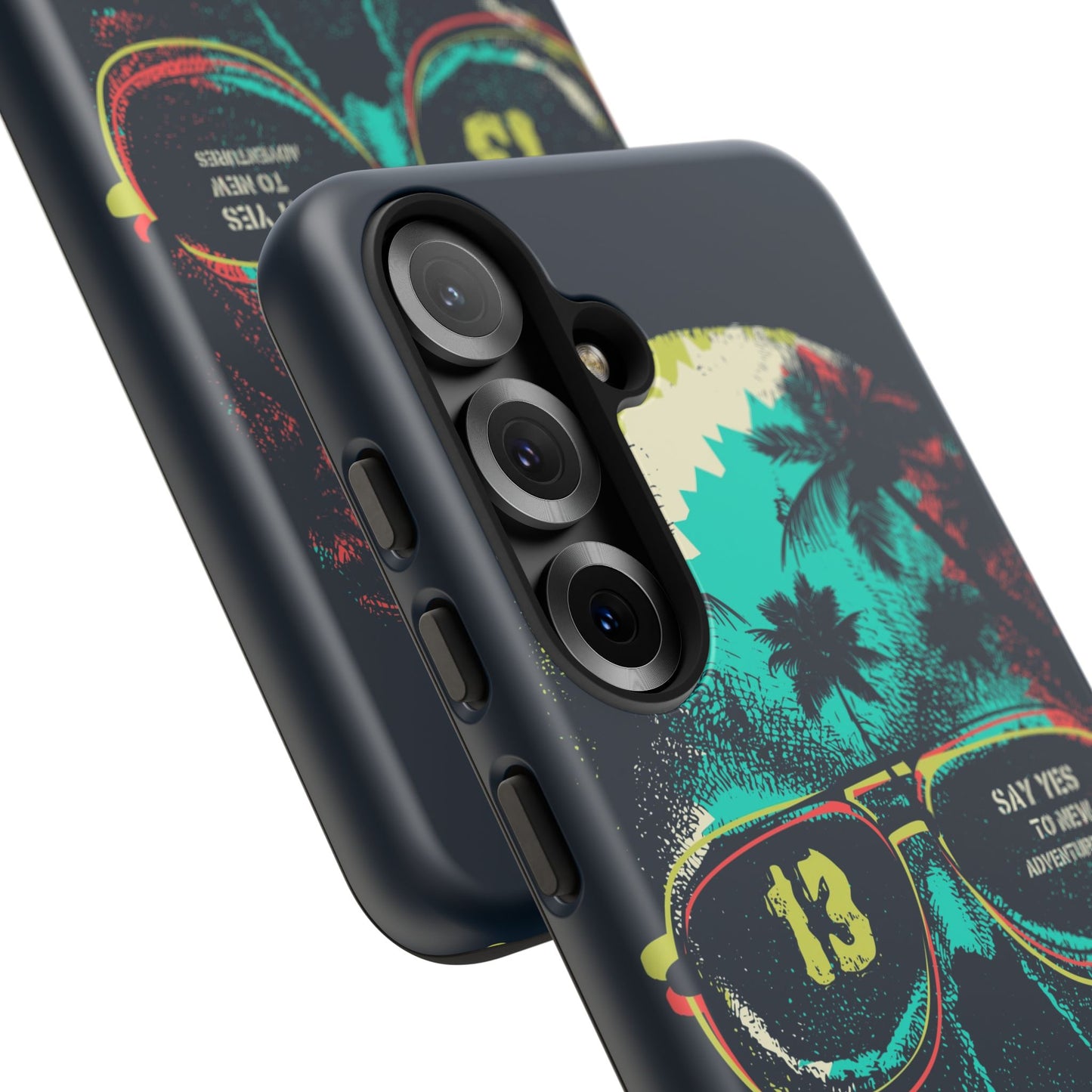 Wilderness Adventure Phone Case — 'Adventure Is Calling' Skull Sunglasses Design