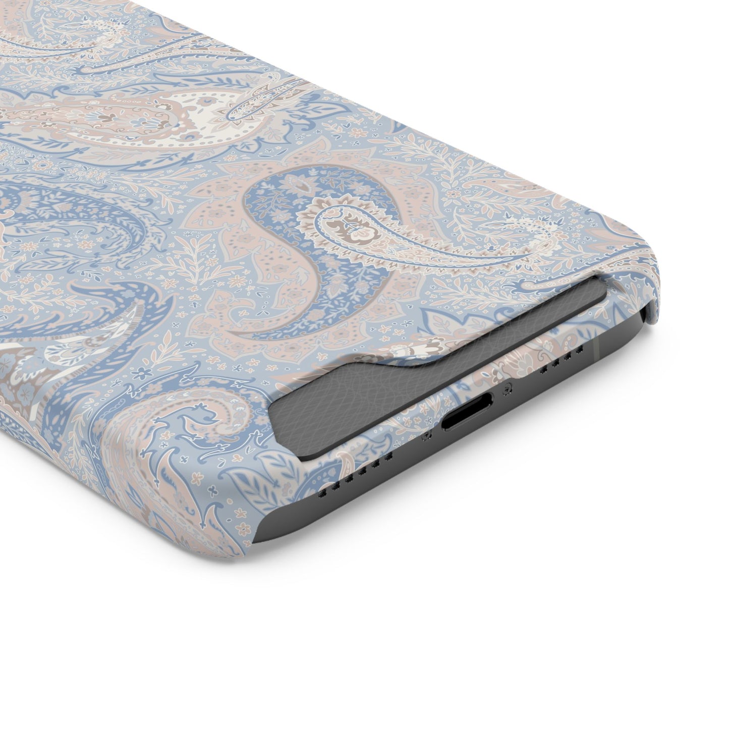 Premium Paisley MagSafe Cardholder Case — Slim Protective Wallet Cover