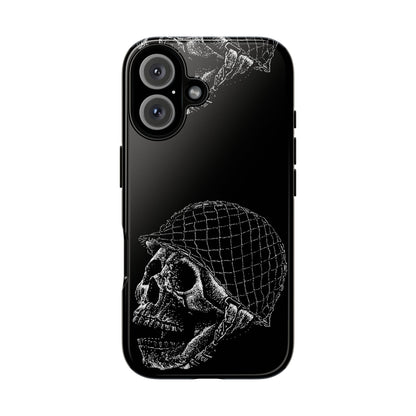 Skull Soldier Phone Case — Military Helmet Skull Tough Case
