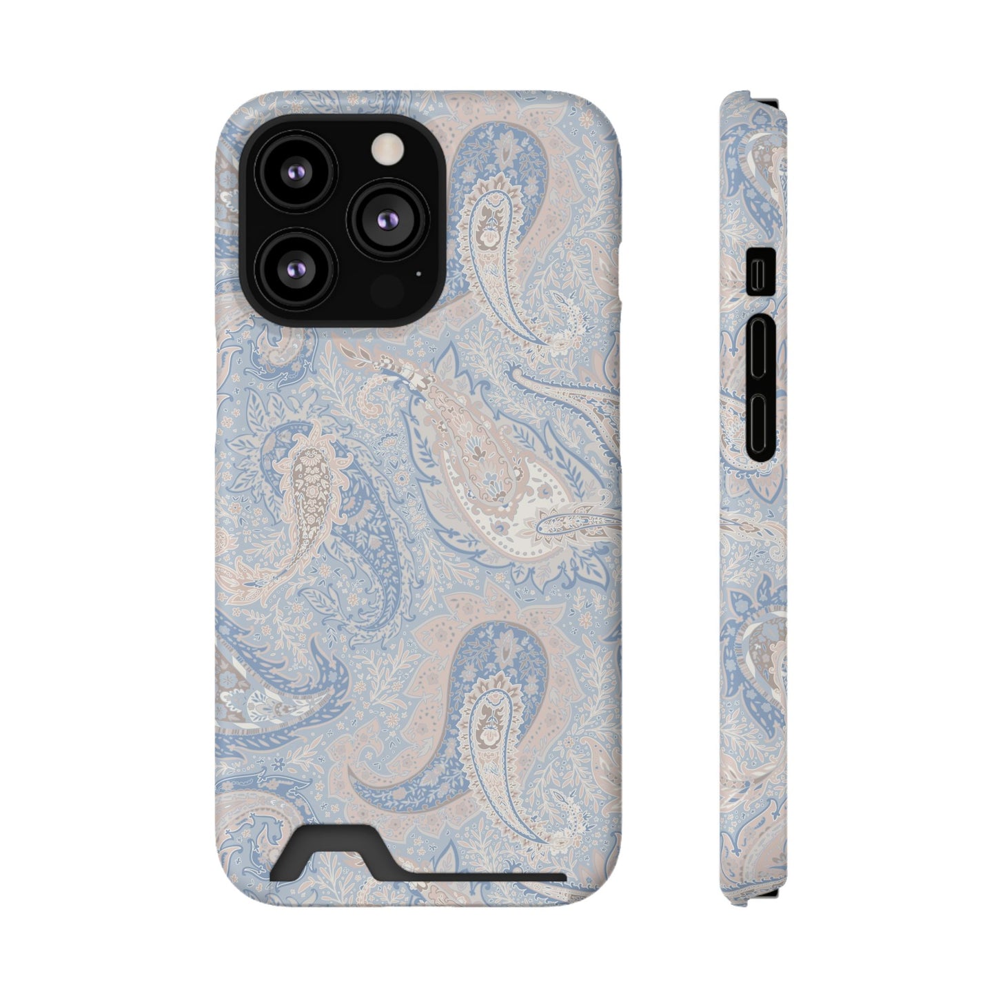 Premium Paisley MagSafe Cardholder Case — Slim Protective Wallet Cover