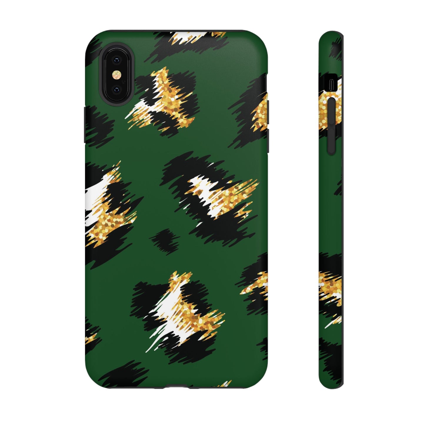 Green Leopard Print Phone Case – Tough Protective iPhone Cover