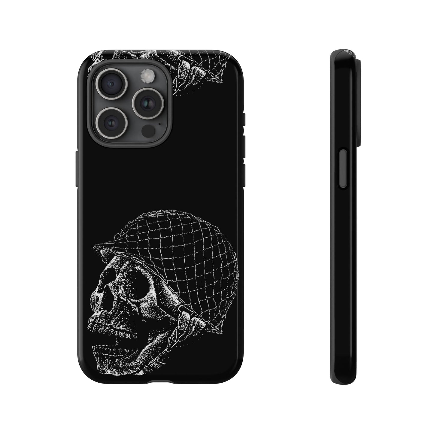 Skull Soldier Phone Case — Military Helmet Skull Tough Case