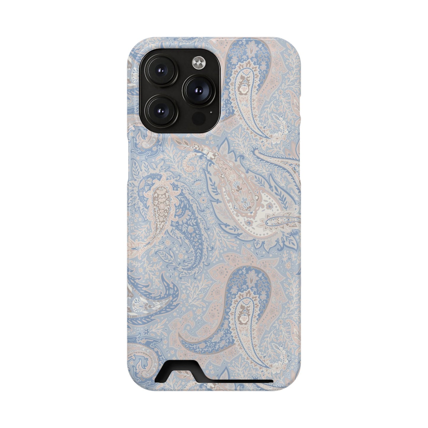 Premium Paisley MagSafe Cardholder Case — Slim Protective Wallet Cover