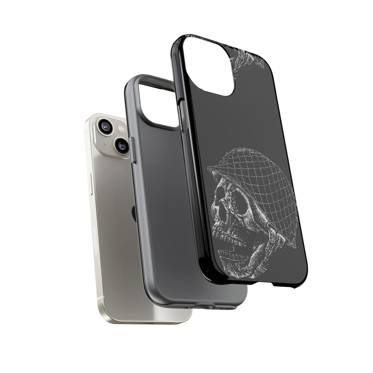 Skull Soldier Phone Case — Military Helmet Skull Tough Case