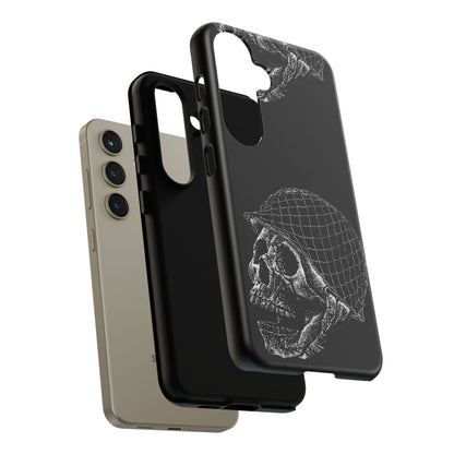 Skull Soldier Phone Case — Military Helmet Skull Tough Case