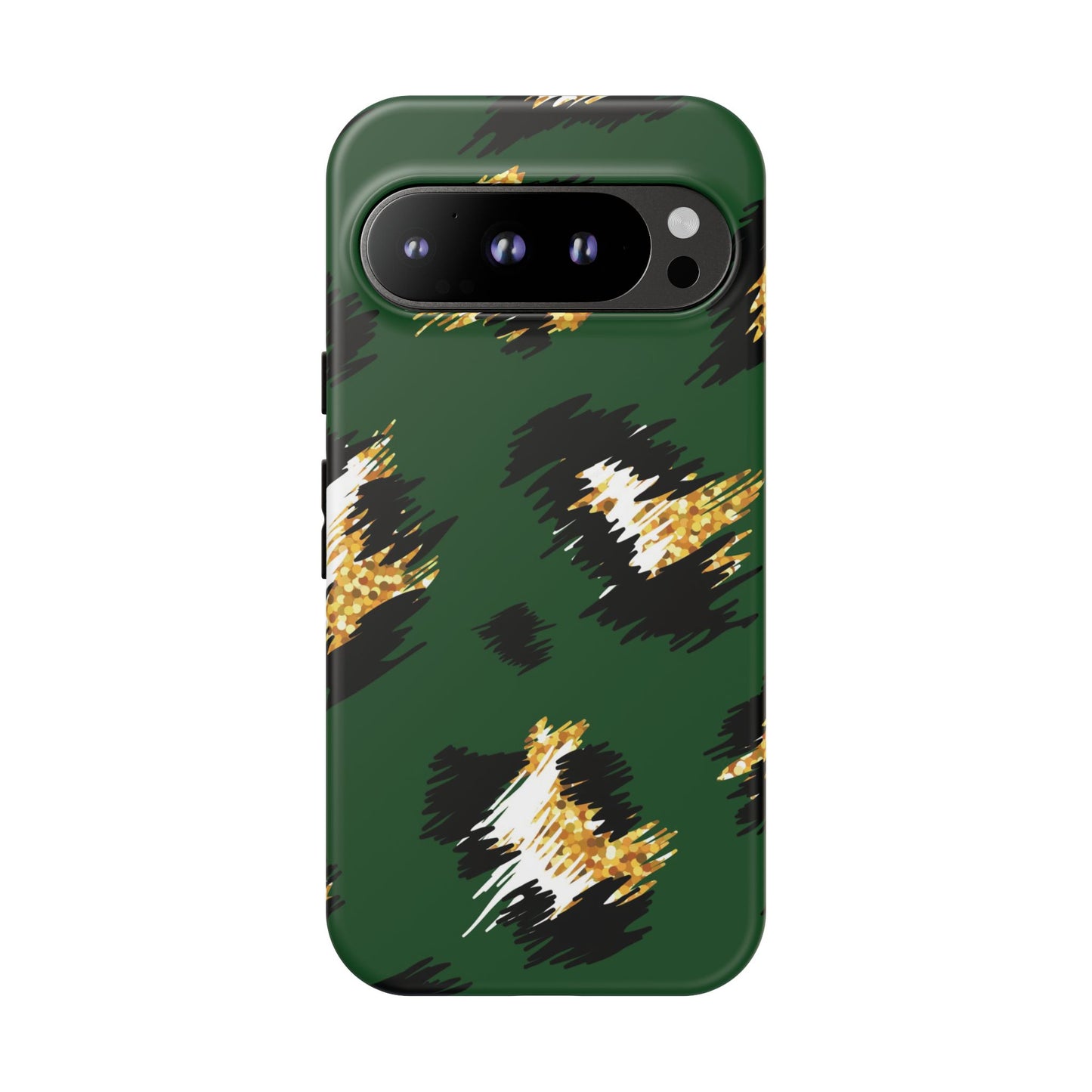Green Leopard Print Phone Case – Tough Protective iPhone Cover