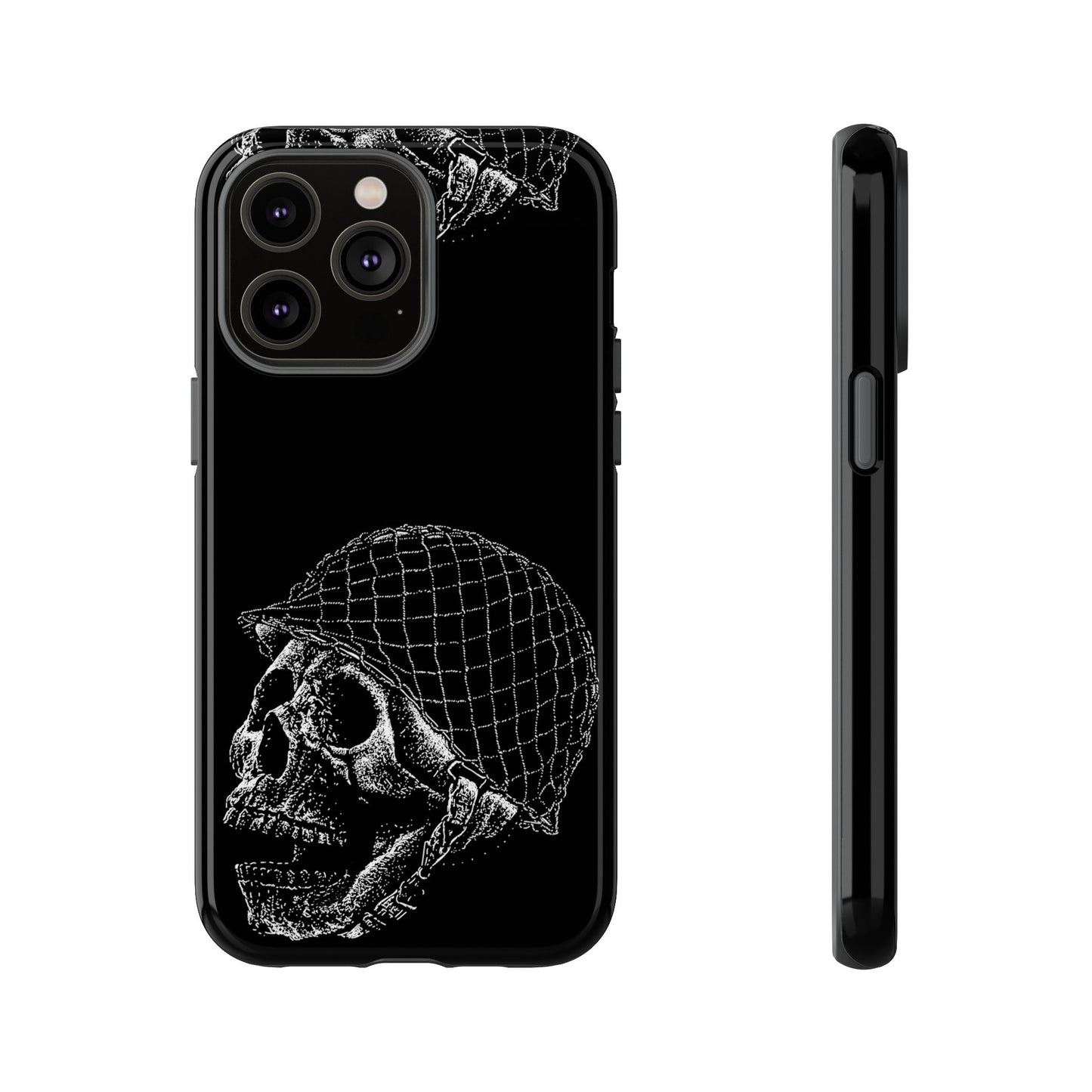 Skull Soldier Phone Case — Military Helmet Skull Tough Case
