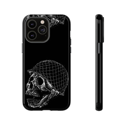 Skull Soldier Phone Case — Military Helmet Skull Tough Case