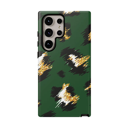 Green Leopard Print Phone Case – Tough Protective iPhone Cover