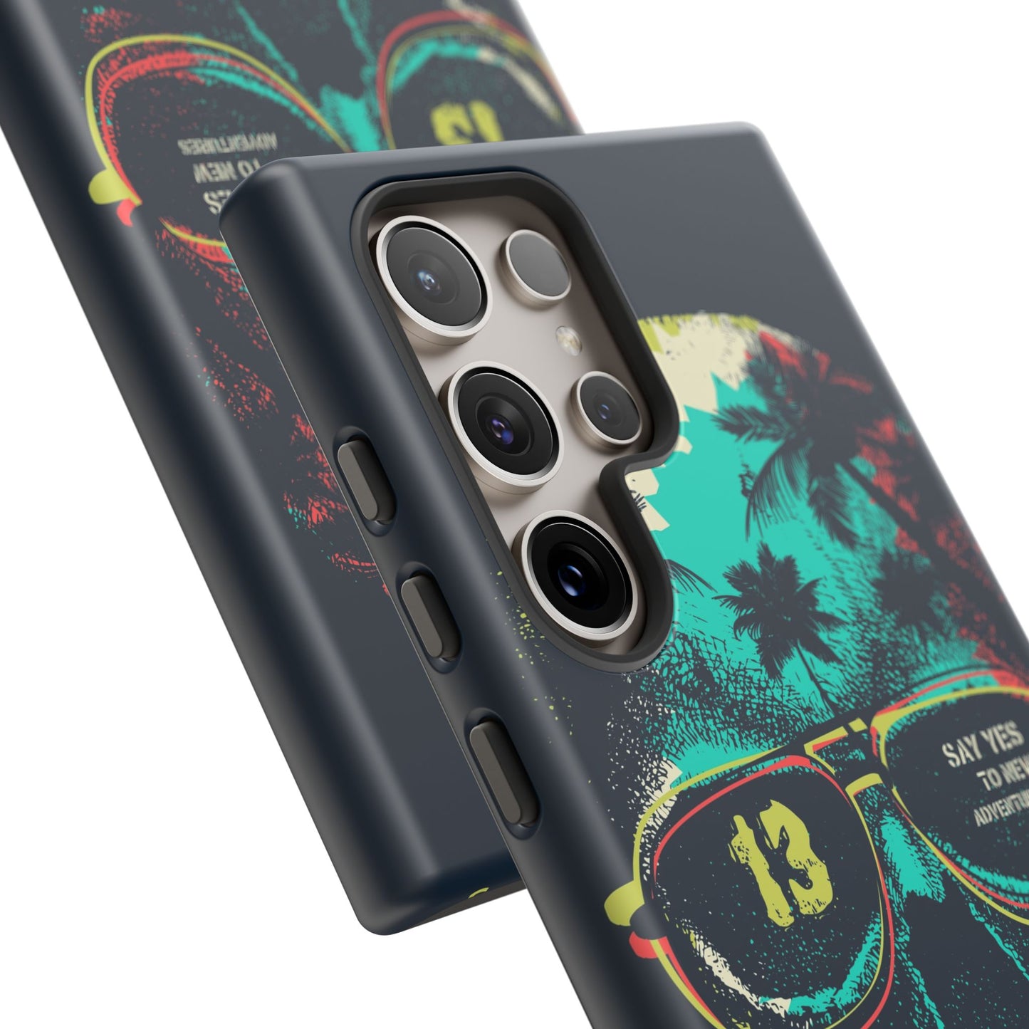 Wilderness Adventure Phone Case — 'Adventure Is Calling' Skull Sunglasses Design