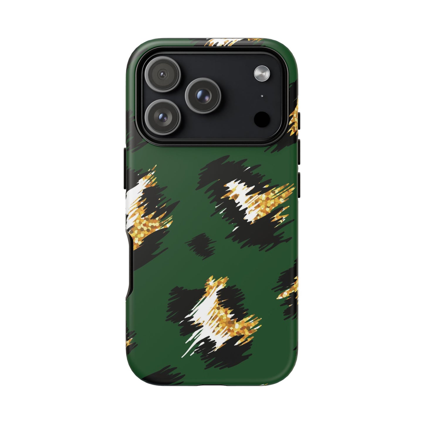Green Leopard Print Phone Case – Tough Protective iPhone Cover