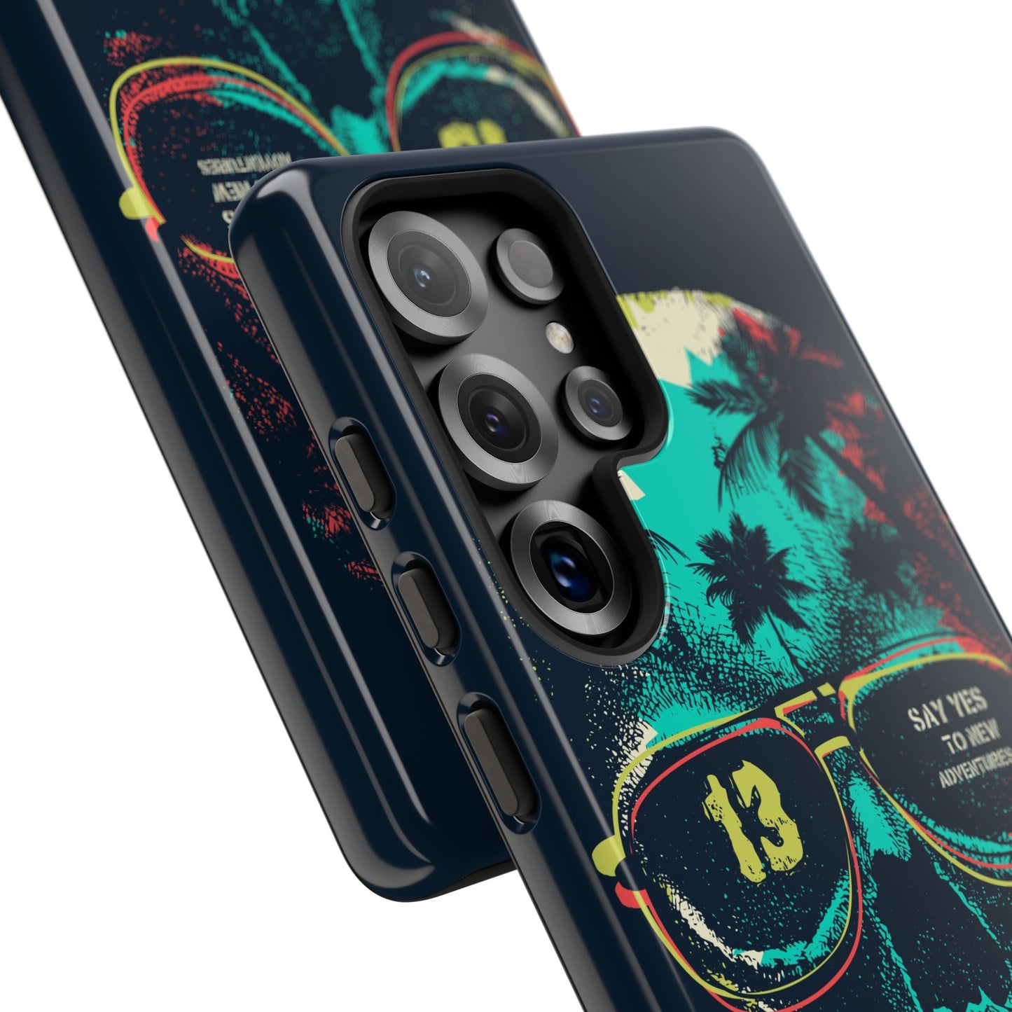 Wilderness Adventure Phone Case — 'Adventure Is Calling' Skull Sunglasses Design