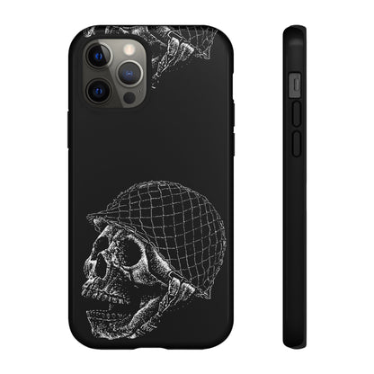 Skull Soldier Phone Case — Military Helmet Skull Tough Case