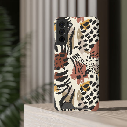 Savage Golden Leopard MagSafe Case With Card Holder