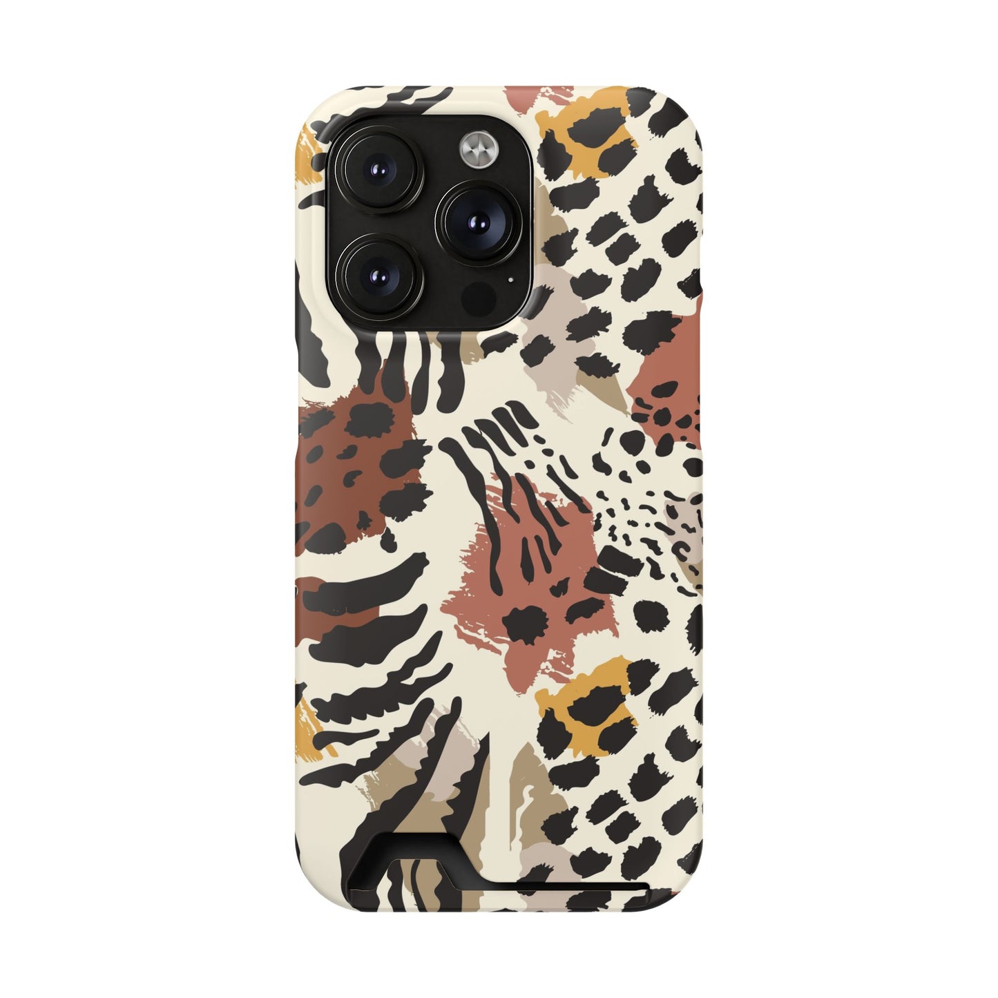 Savage Golden Leopard MagSafe Case With Card Holder