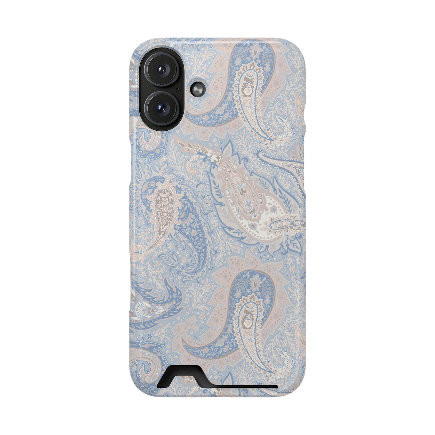 Premium Paisley MagSafe Cardholder Case — Slim Protective Wallet Cover