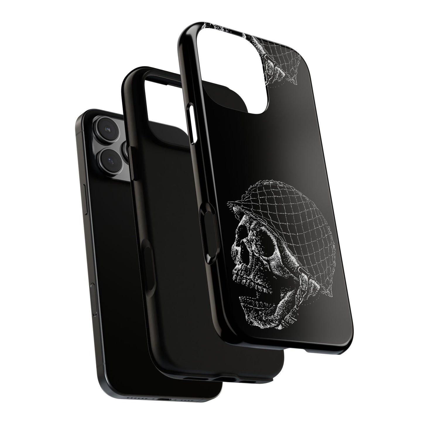Skull Soldier Phone Case — Military Helmet Skull Tough Case