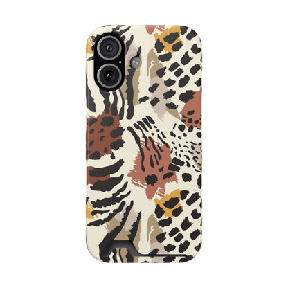 Savage Golden Leopard MagSafe Case With Card Holder