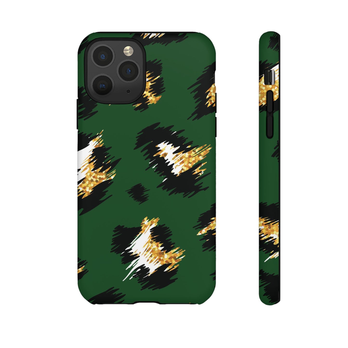 Green Leopard Print Phone Case – Tough Protective iPhone Cover
