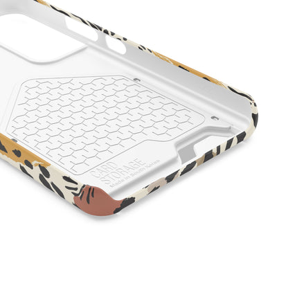 Savage Golden Leopard MagSafe Case With Card Holder
