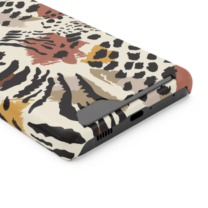 Savage Golden Leopard MagSafe Case With Card Holder