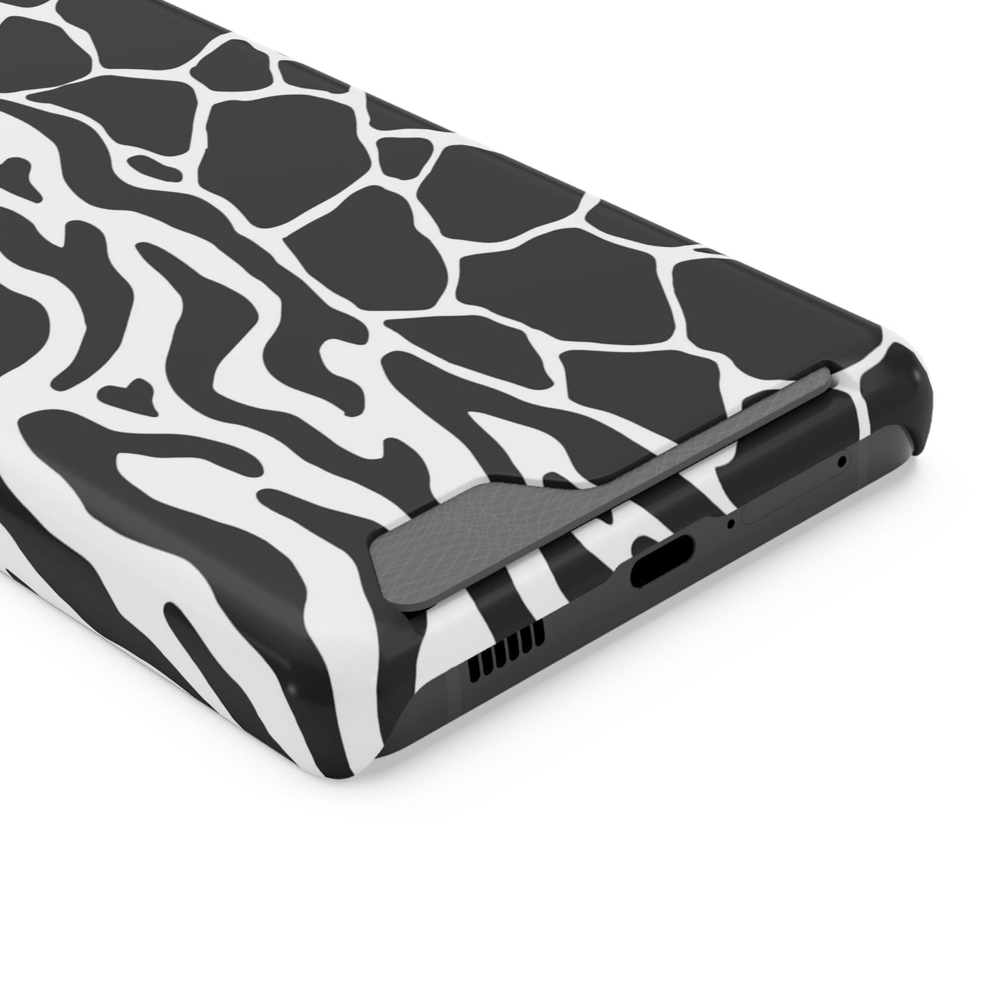 Animal Print Phone Case — Zebra & Giraffe Edition with Card Holder — Slim, Stylish, MagSafe
