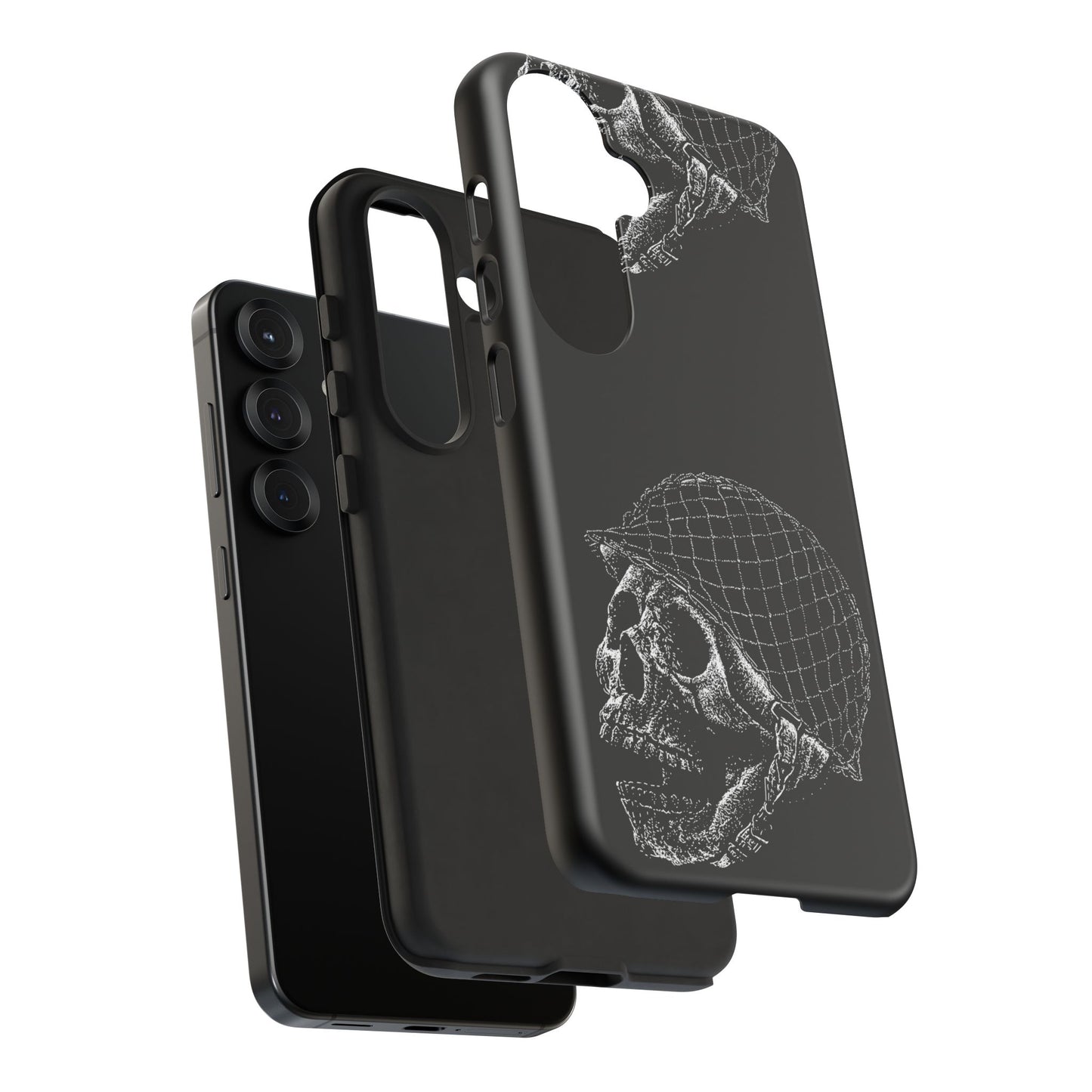 Skull Soldier Phone Case — Military Helmet Skull Tough Case