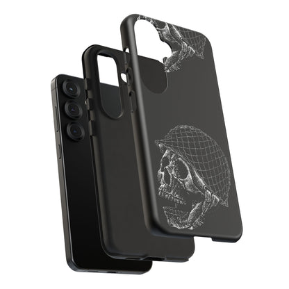 Skull Soldier Phone Case — Military Helmet Skull Tough Case