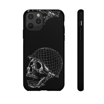 Skull Soldier Phone Case — Military Helmet Skull Tough Case