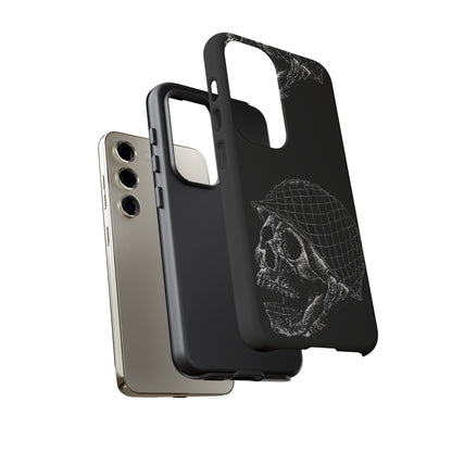Skull Soldier Phone Case — Military Helmet Skull Tough Case