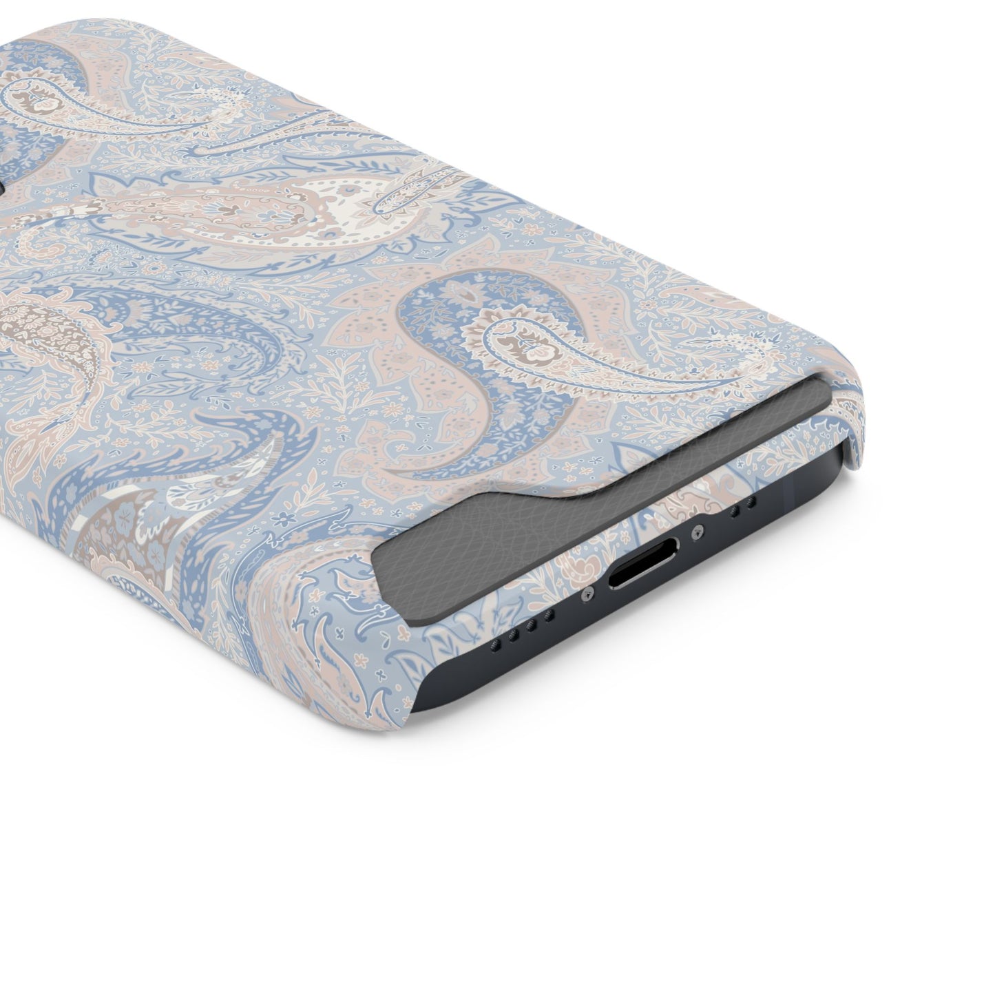 Premium Paisley MagSafe Cardholder Case — Slim Protective Wallet Cover