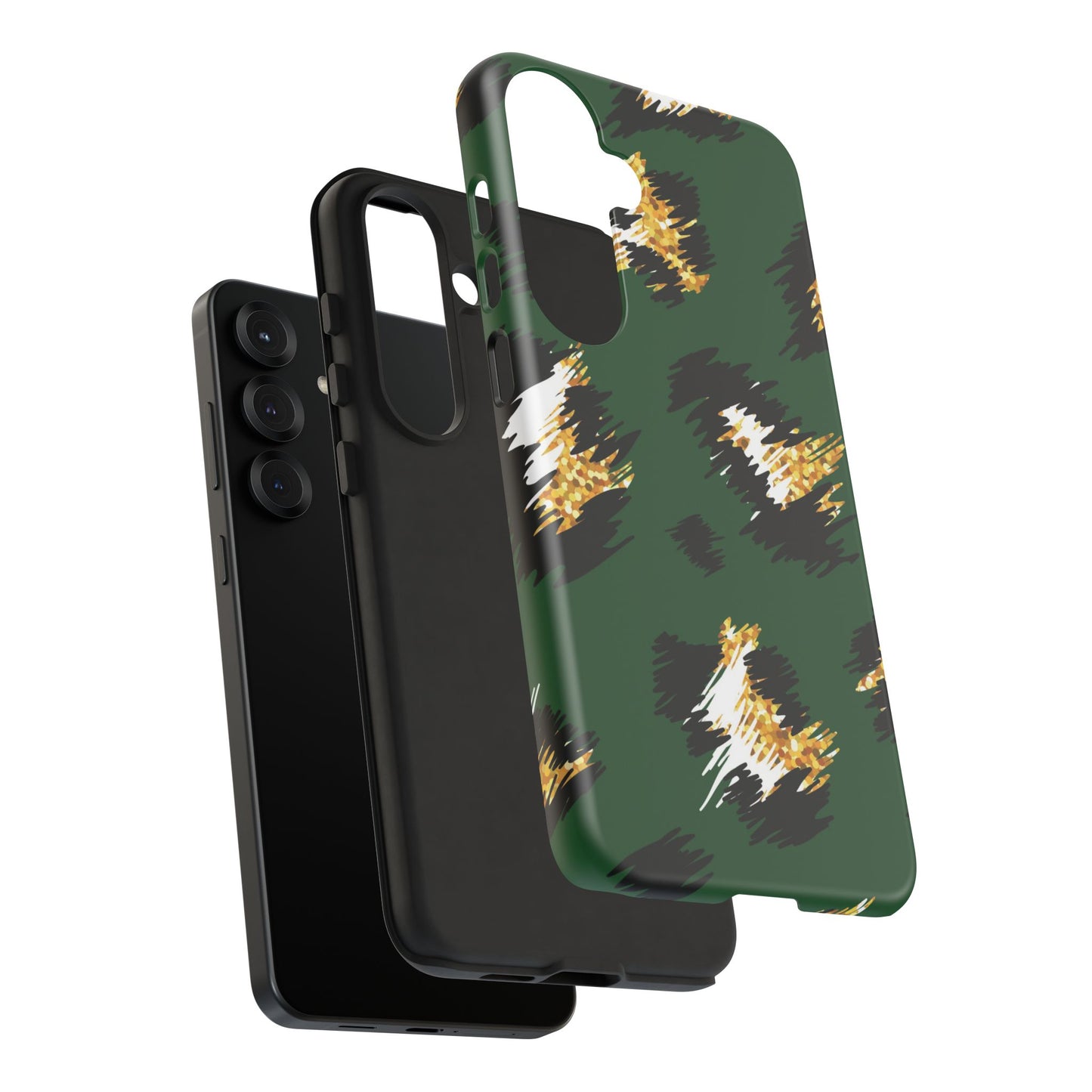 Green Leopard Print Phone Case – Tough Protective iPhone Cover