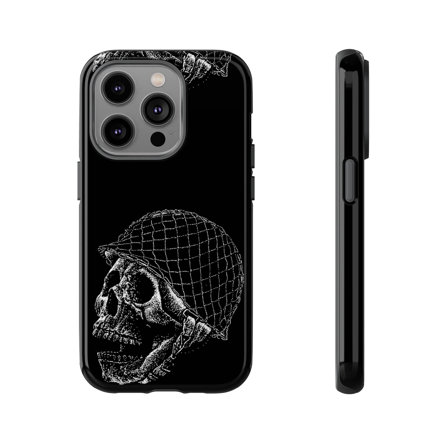 Skull Soldier Phone Case — Military Helmet Skull Tough Case