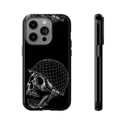 Skull Soldier Phone Case — Military Helmet Skull Tough Case