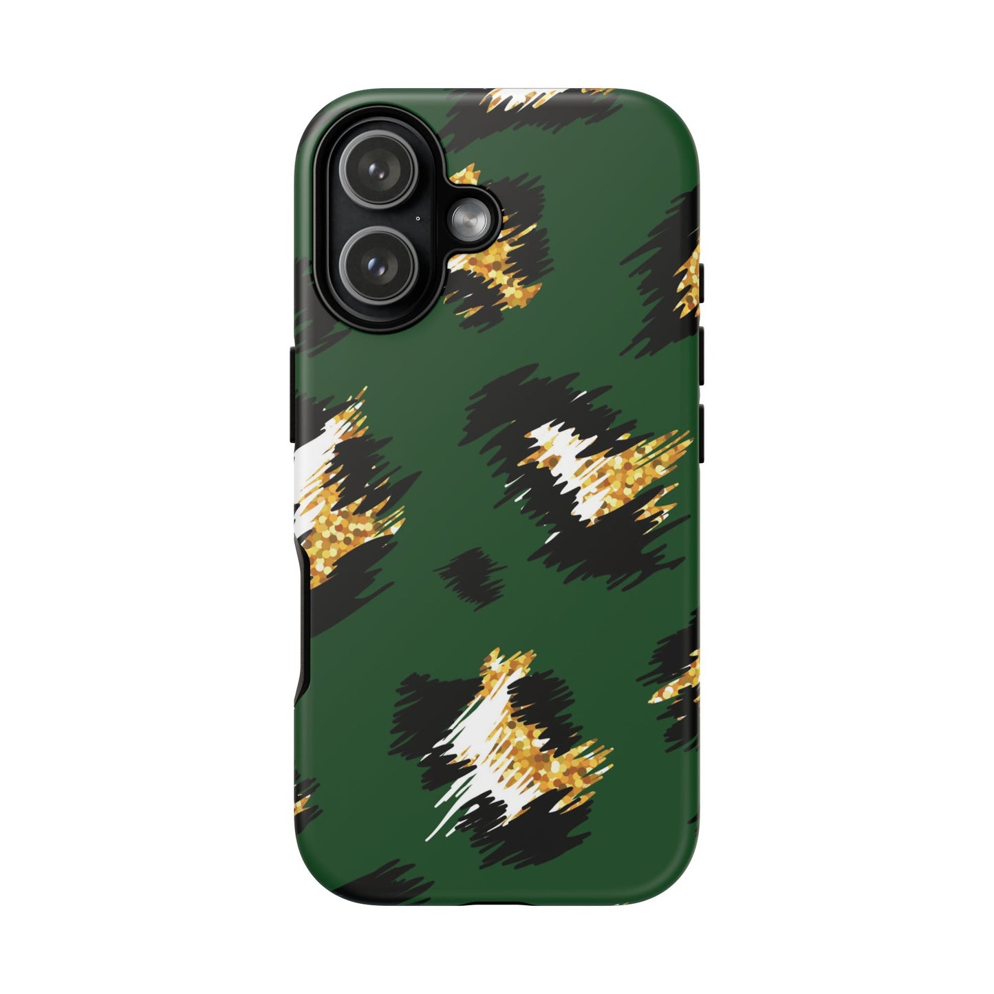 Green Leopard Print Phone Case – Tough Protective iPhone Cover