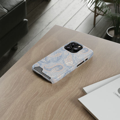 Premium Paisley MagSafe Cardholder Case — Slim Protective Wallet Cover