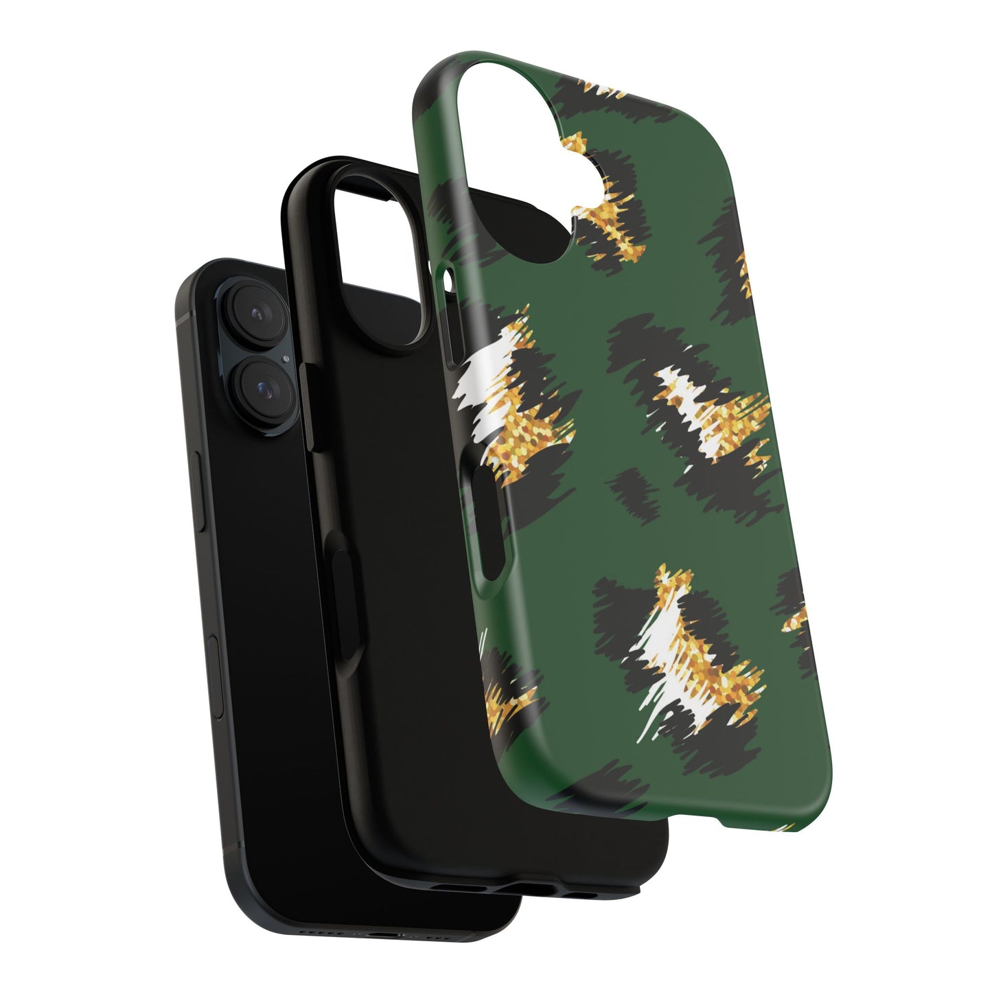 Green Leopard Print Phone Case – Tough Protective iPhone Cover